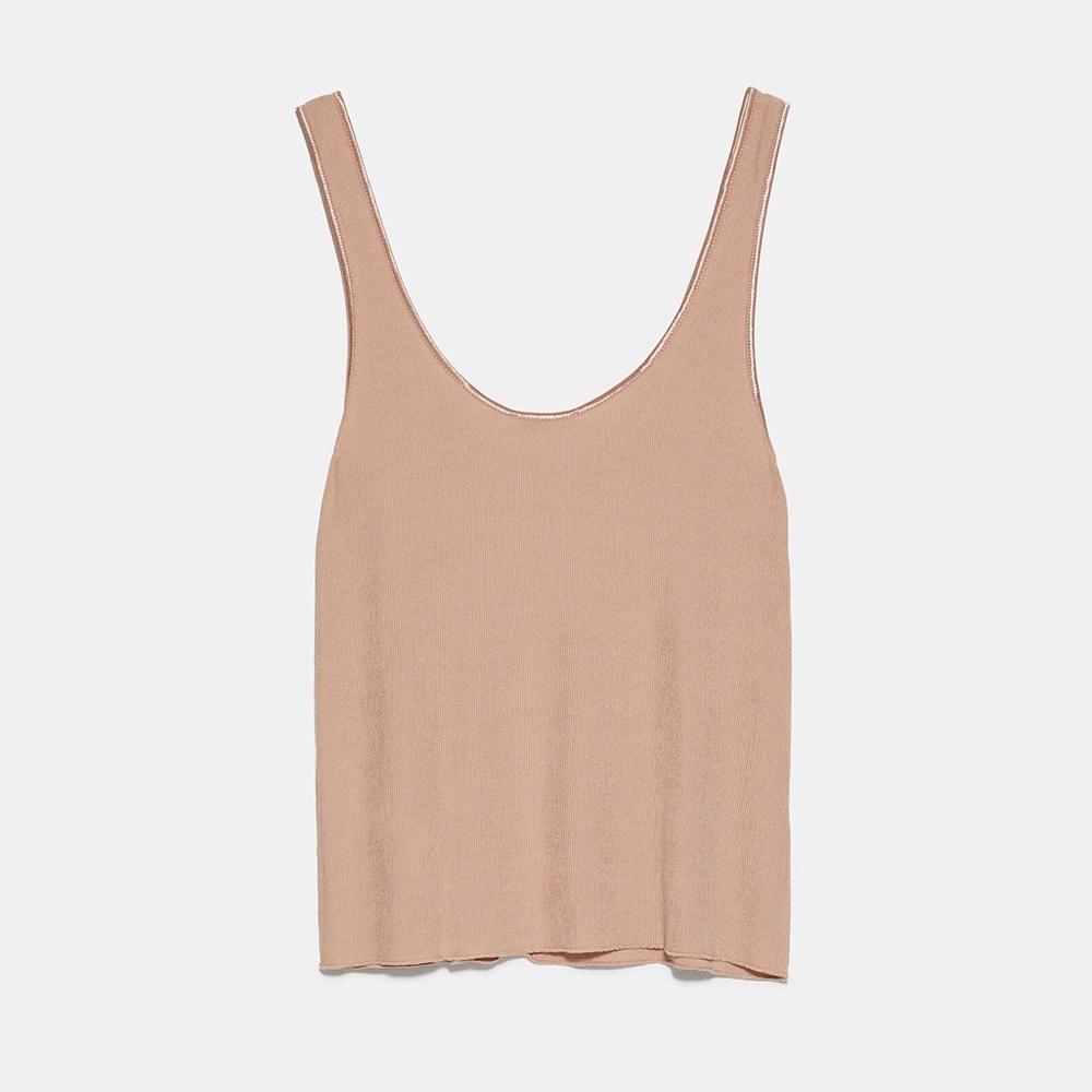 Zara Ribbed Knit Tank - Picture 6 of 10